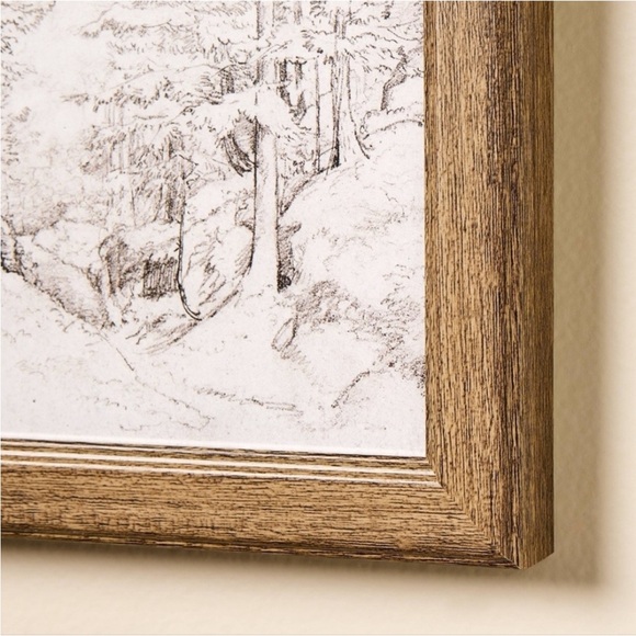 HEARTH & HAND NWT sketched tree framed wall art -6x8 - Picture 3 of 6